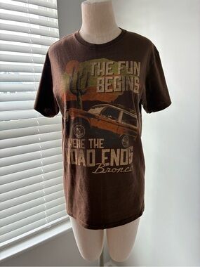 Ford Bronco The Fun Begins Men's Graphic T-Shirt